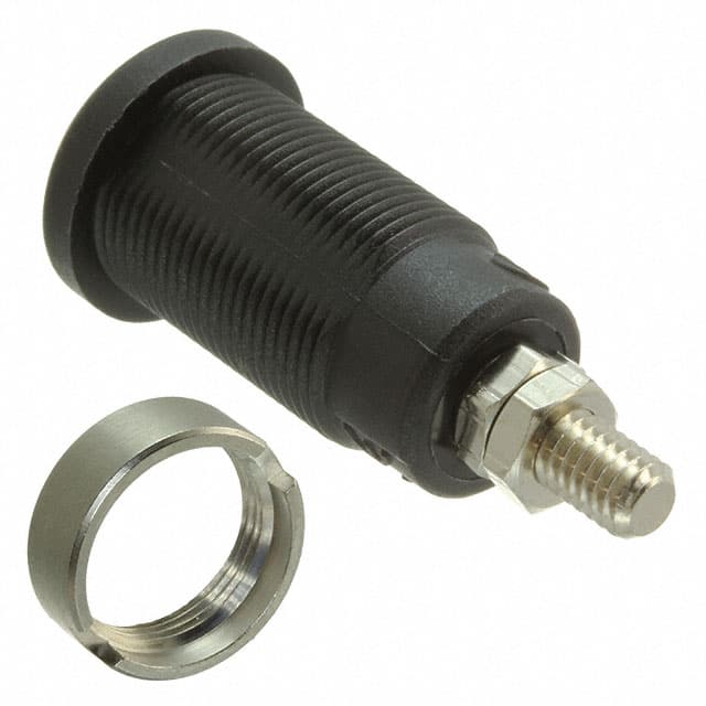 CT2236-0 CONN BANANA JACK THRD BLACK
