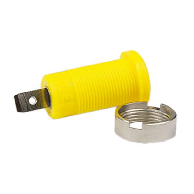 CT2910-4 CONN BANANA JACK QC YELLOW