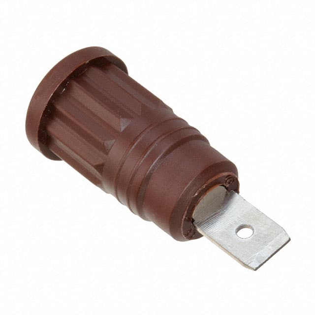 CT2911-1 CONN BANANA JACK QC BROWN