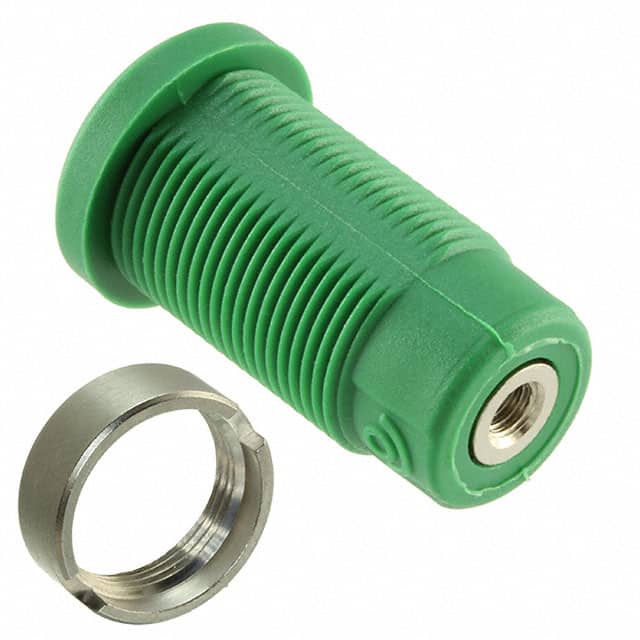 CT2908-5 CONN BANANA JACK THRD GREEN