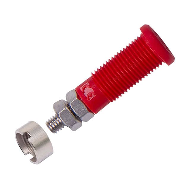 CT3075-2 BANANA SAFETY JACK 2MM STUD RED