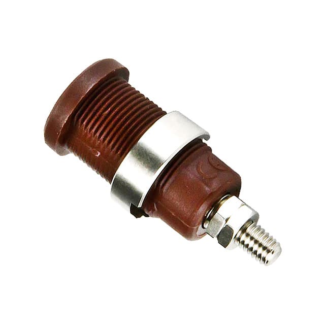 CT2236-1 CONN BANANA JACK THRD BROWN