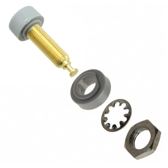 2854-8 CONN BANANA JACK TURRET GRAY