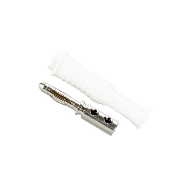 CT3276-9 CONN BANANA PLUG SLDRLESS WHITE