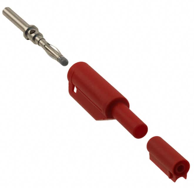 72925-2 CONN BANANA PLUG STACK MINI RED