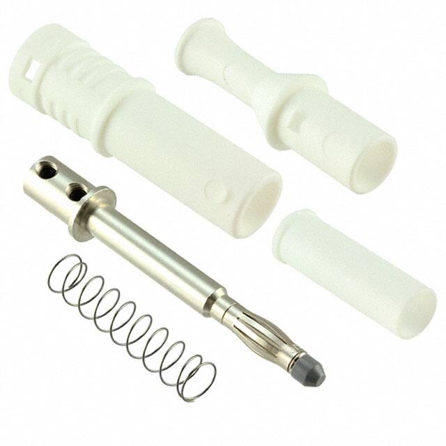 CT3201-9 CONN BANANA PLUG SLDRLESS WHITE