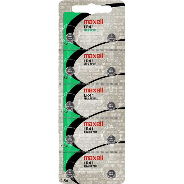 LR41 BATTERY ALKALINE 1.5V COIN 7.9MM