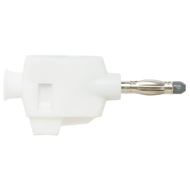 73090-9 CONN BANANA PLUG SLDRLESS WHITE