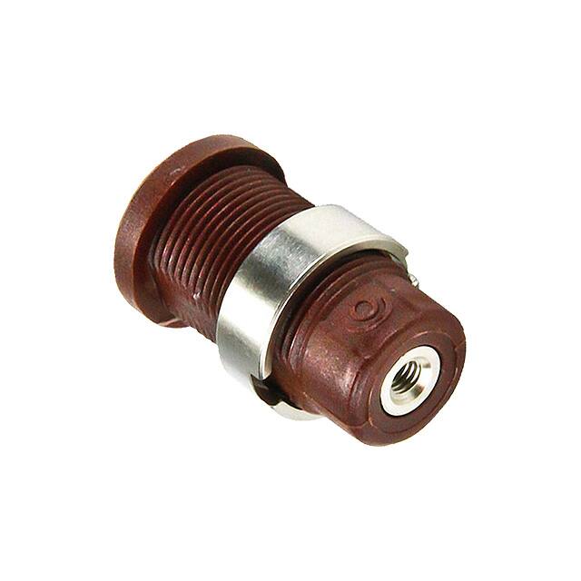 CT2908-1 CONN BANANA JACK THRD BROWN