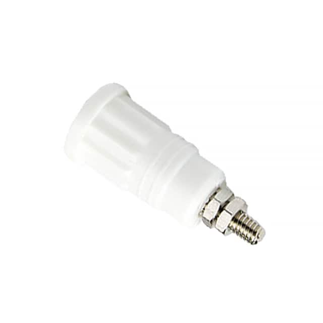 CT2243-9 CONN BANANA JACK THRD WHITE