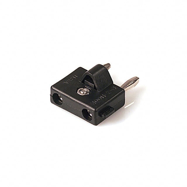 DB750BLK CONN DBL BAN PLUG STACK SLDRLESS