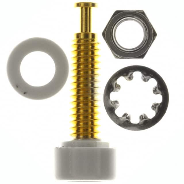 2142-9# CONN BANANA JACK MINI TURRET WHT