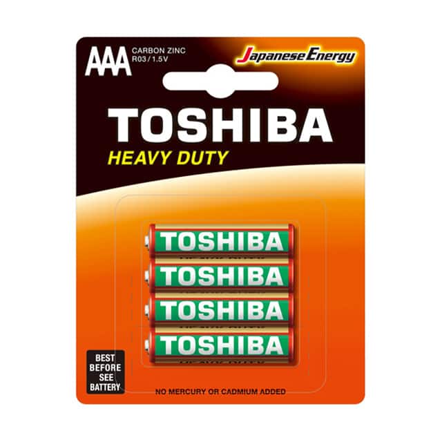 R03KG (AAA) BATTERY ZINC CARBON 1.5V AAA 4PK