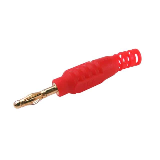 FCR7365R P18 2MM PLUG UNSHROUDED RED
