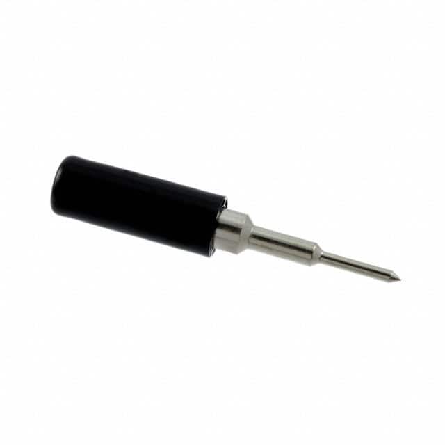 3018 CONN TIP PLUG SOLDER BLACK