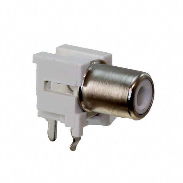 KLPX-0848A-2-W CONN RCA PHONO JACK R/A WHITE