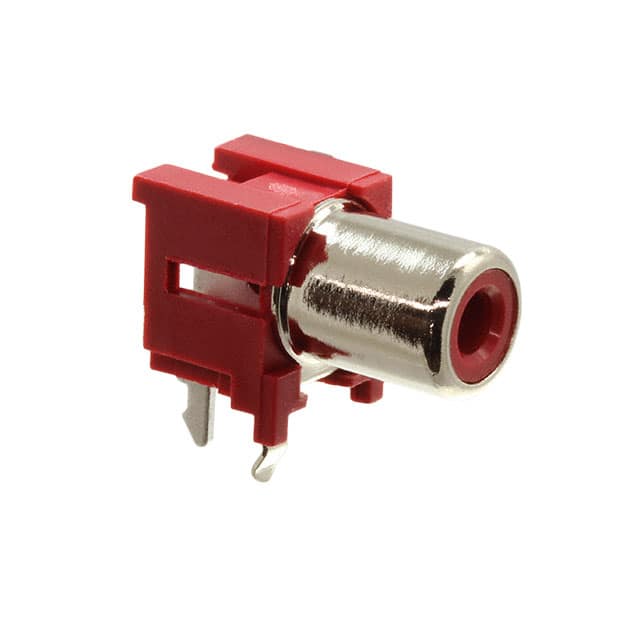 KLPX-0848A-2-R CONN RCA PHONO JACK R/A RED