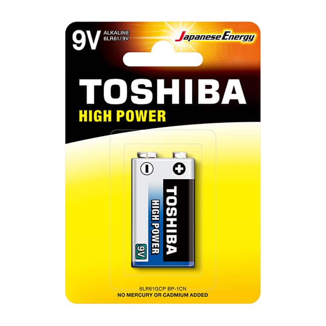 6LR61GCP (9V) BATTERY ALKALINE 9V 9V 1 PACK