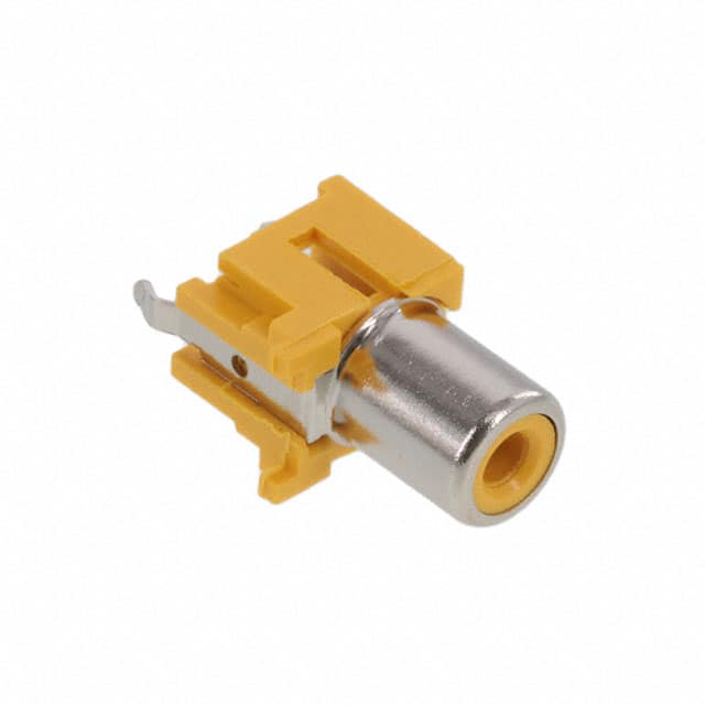 KLPX-0848-2-Y RCA PHONO JACK, VERTICAL, YLW RO