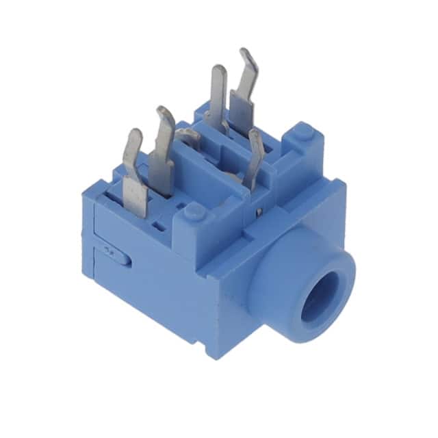 STX-3120-5B-284C STEREO JACK, ALL PLASTIC, LT BLU
