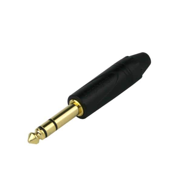 QS3PB-AU 1/4" PHONE STR STEREO BLACK GOLD