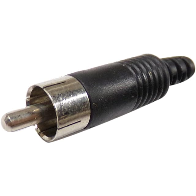 DGA7021BK RCA PLUG IN PLASTIC W/STRAIN REL