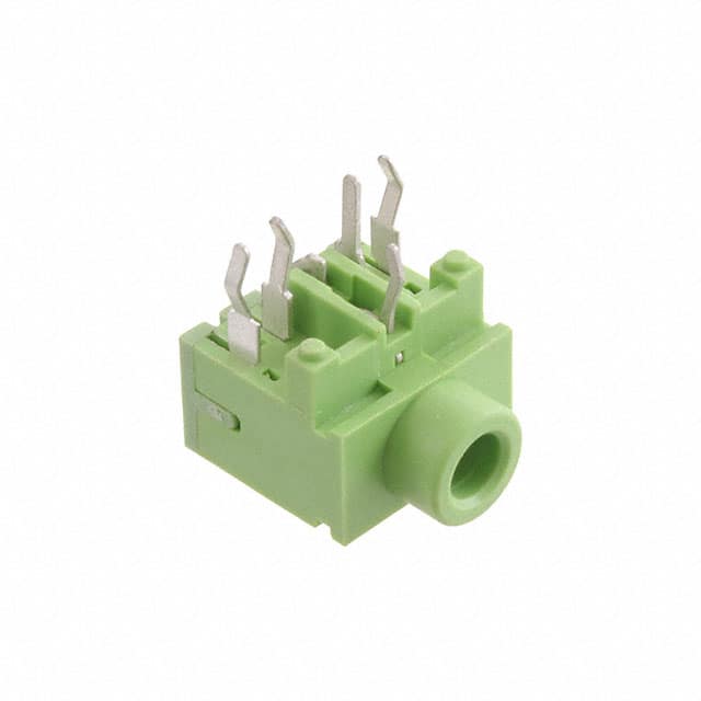 STX-3120-5B-577C STEREO JACK, ALL PLASTIC, LT GRE