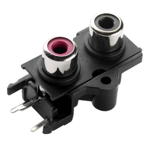 RCJ-2233 CONN RCA JACK DUAL R/A WHT/WHT