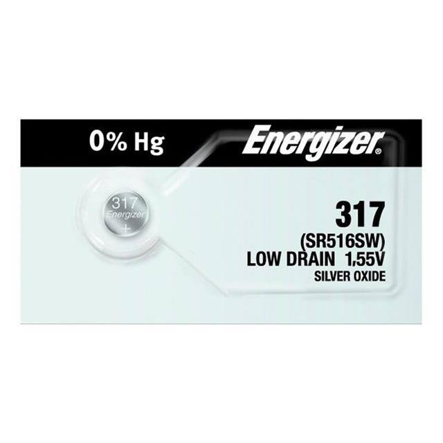 E-317 TS SLVR-OX 1.55V 5.8MM BUTTON CELL