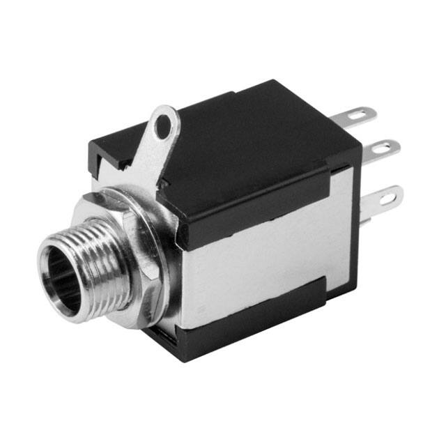 SJ-63023H AUDIO JACK, 6.35 MM, VERTICAL, 3