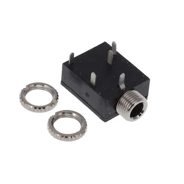 STX-3081-5C STEREO JACK STRAIGHT THREAD W/NU