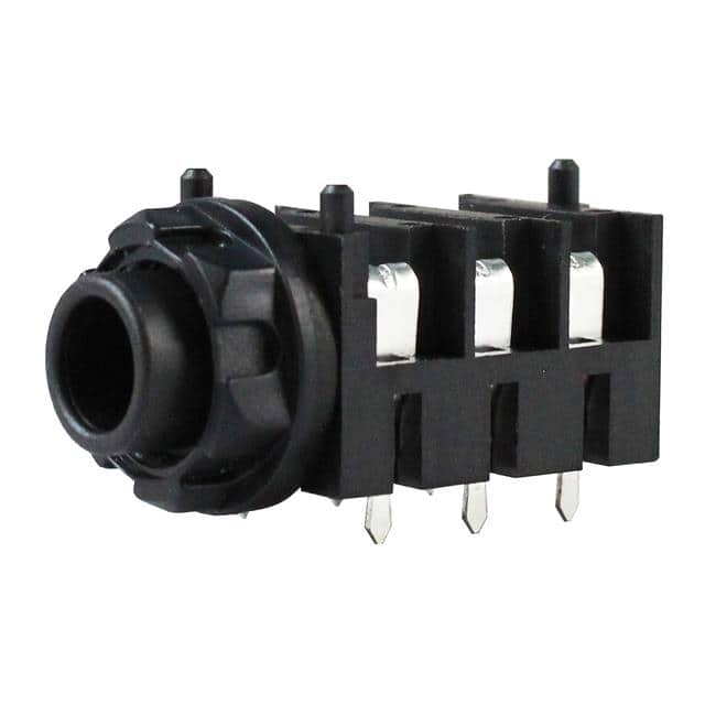 IO-TJ6HH 6 PIN 1/4" JACK PCB HALF-THREADE