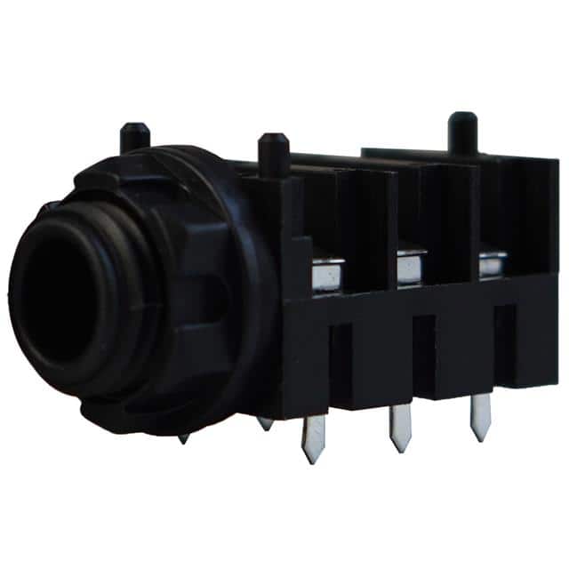IO-TJ6HF 6 PIN 1/4" JACK PCB FULL-THREADE