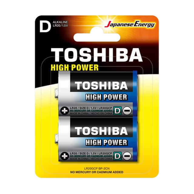 LR20GCP (D CELL) BATTERY ALKALINE 1.5V D 2 PACK