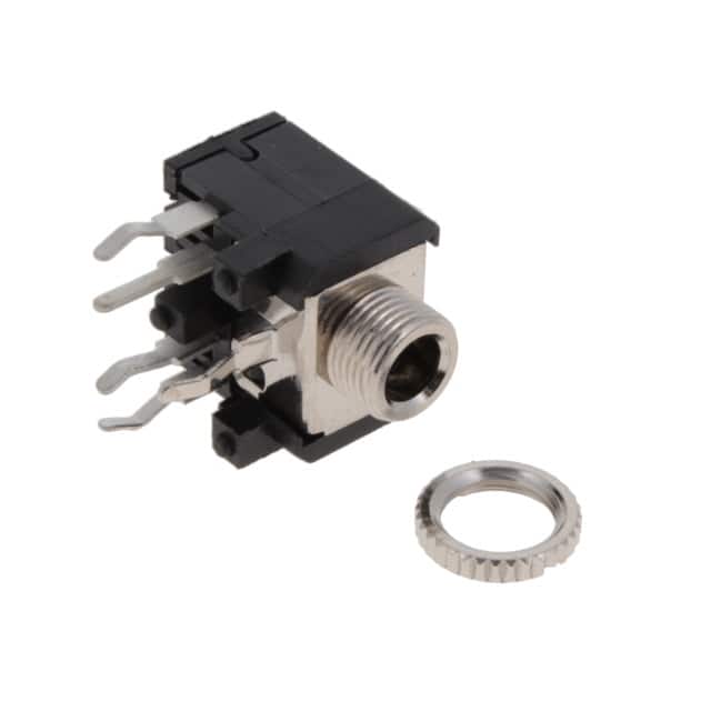 STX-3200-5CB STEREO JACK THREADED SHIELD W/NU