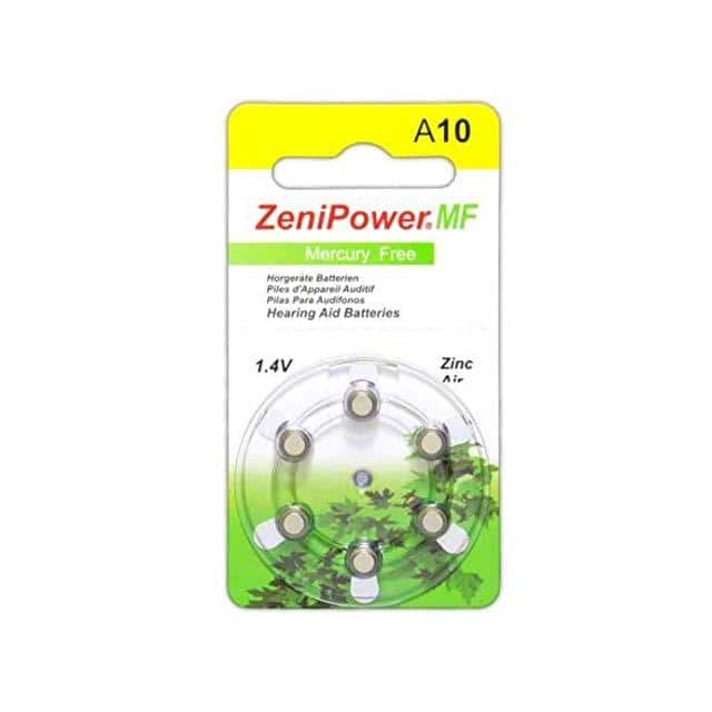 ZP-A10-D6 MF ZENIPOWER SIZE 10 HEARING AID BA