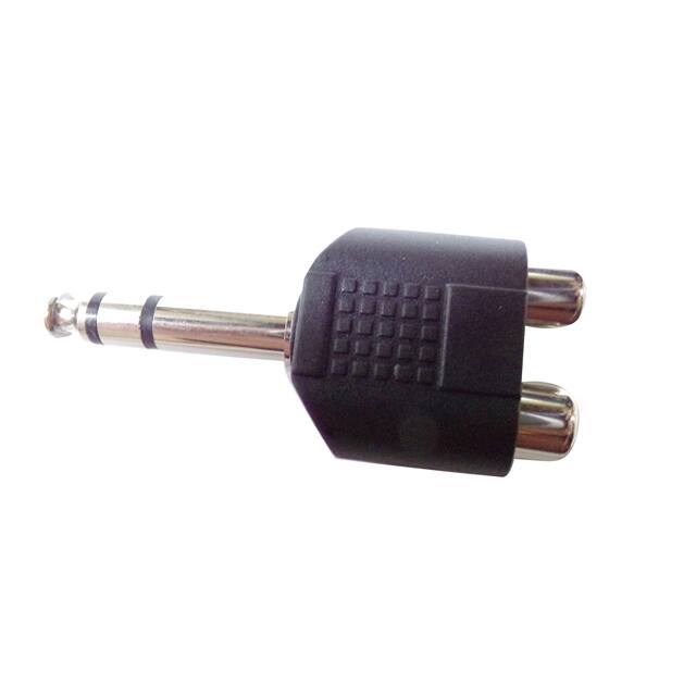 EM716042 6.35MM STEREO PLUG TO 2XRCA JACK