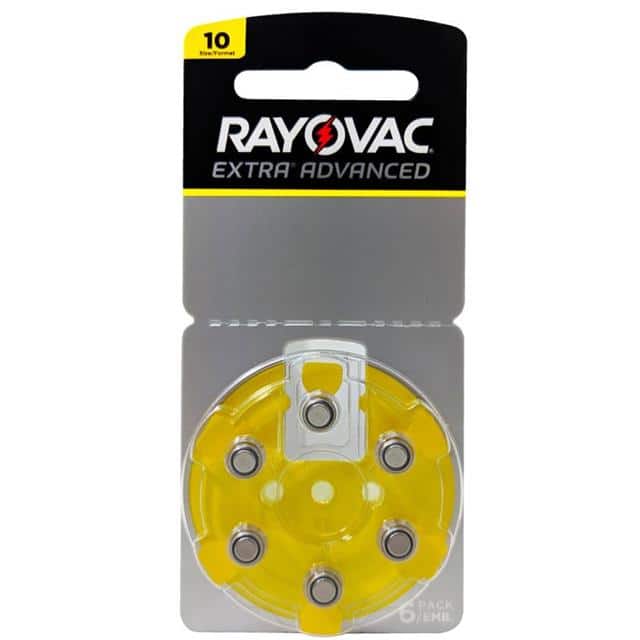 R-10AE-6 ZM RAYOVAC EXTRA ADVANCED SIZE 10 H