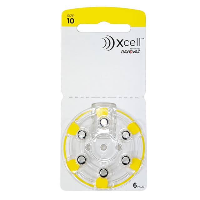 HAB-R-IM-10-6-MF XCELL SIZE 10 HEARING AID BATTER
