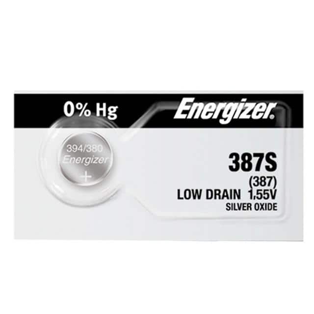 E-387S TS SLVR-OX 1.55V 11.6MM BUTTON CELL