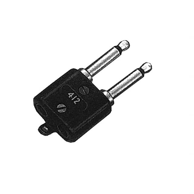 412X CONN PLUG TWIN MONO 6.35MM