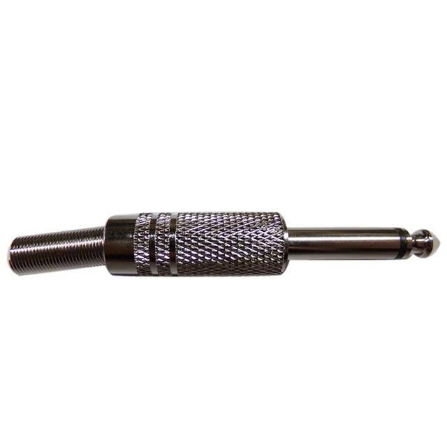 EM711037 6.35mm Mono Plug Metal w/Spring