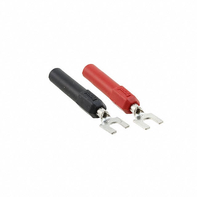 3744A-02 ADAPT SPADE LUG TO BAN JCK BLK/R