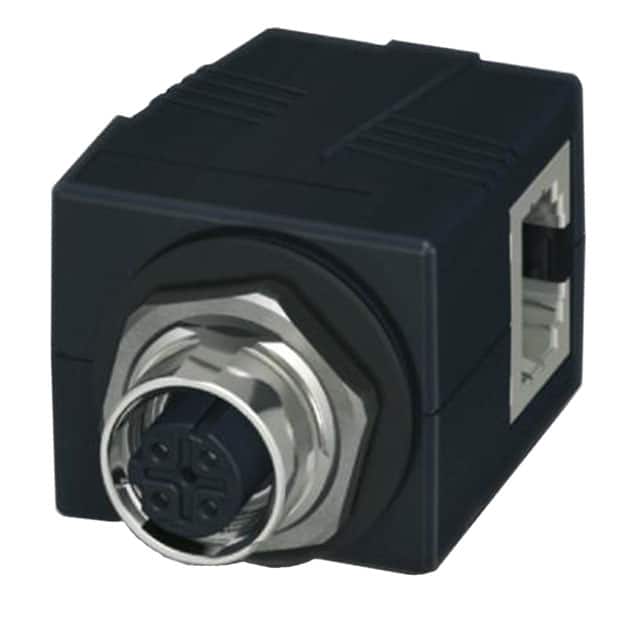 1414397 ADAPT CIRC 4POS TO RJ45 JACK BLK