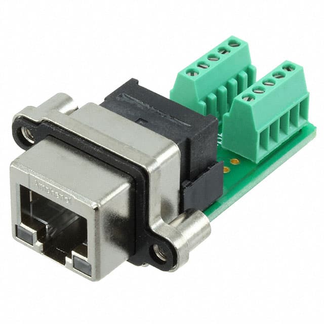 MRJ598001 RJ45 JACK R/A 8POS W/TERM BLCK