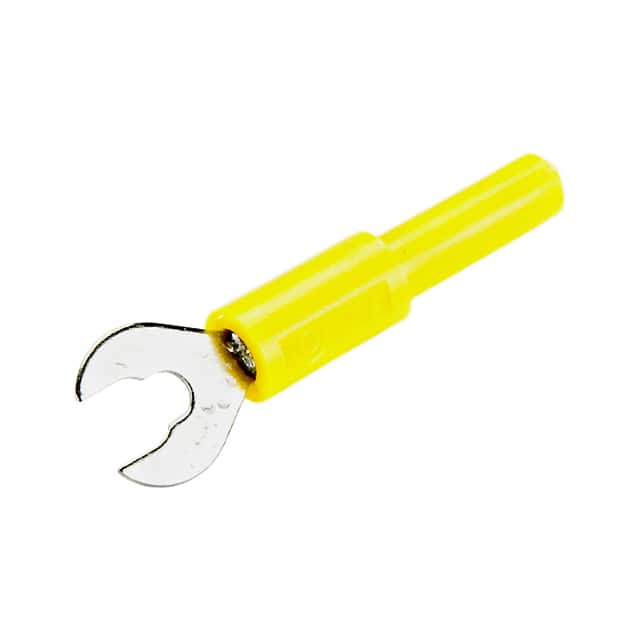 CT2553-4 ADAPTER 6MM SPADE 4MM J YELLO