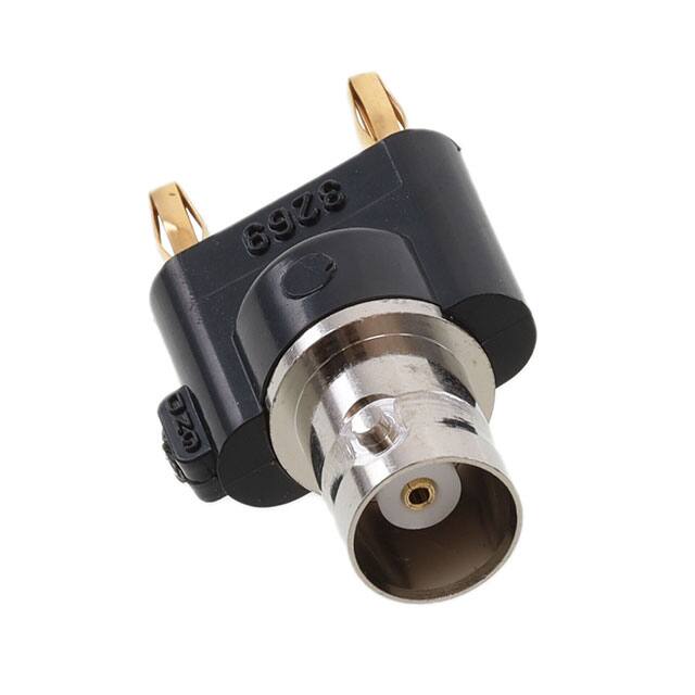 3269 ADAPT BNC JCK TO DBL BAN PLG BLK