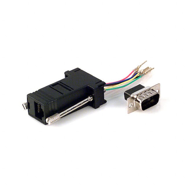 AMK-0000 ADAPT DB9M TO RJ45 JACK BLACK