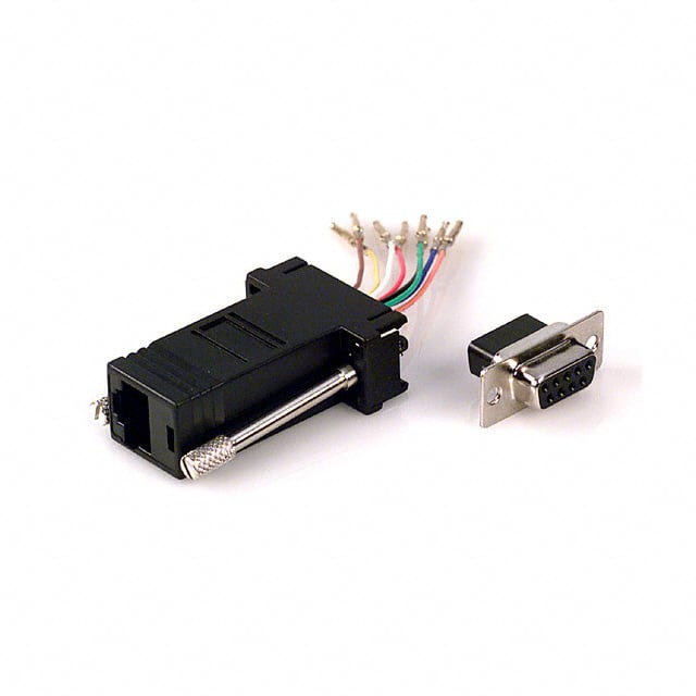 AMK-0001 ADAPT DB9F TO RJ45 JACK BLACK