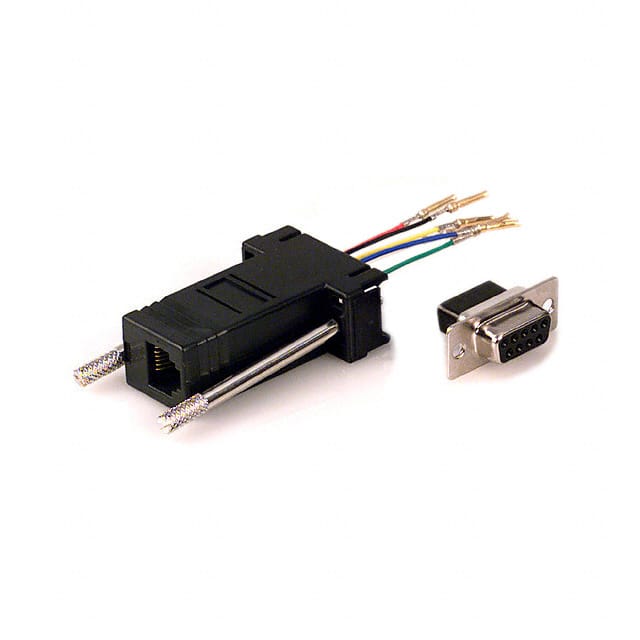 AMK-0003 ADAPT DB9F TO 6P6C JACK BLACK